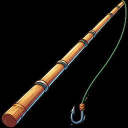 Bamboo fishing pole achievement icon for Fishing Relax
