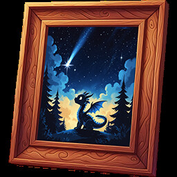 Shooting star achievement icon for Fishing Relax