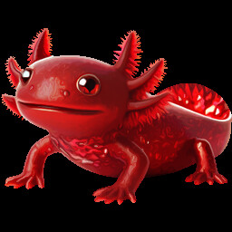 Ruby axolotl achievement icon for Fishing Relax