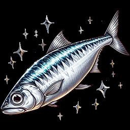 Silver anchovy trophy achievement icon for Fishing Relax