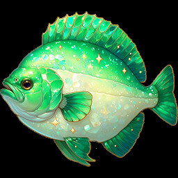 Emerald halibut trophy achievement icon for Fishing Relax