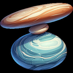 Balancing pebbles achievement icon for Fishing Relax