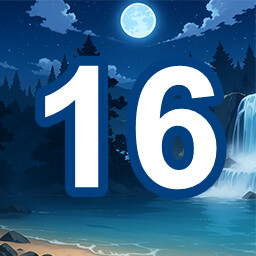 Icon for 16 level completed