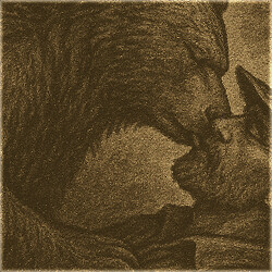 A bear’s kiss. achievement icon for Forest Doesn’t Care