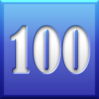 100 levels finished achievement icon for Slither Link Plus