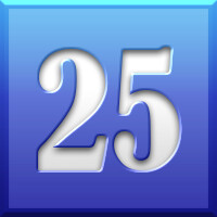 25 levels finished achievement icon for Slither Link Plus