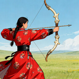 Shoot an eagle with a curved bow achievement icon for Late Ming: Reborn in Flames