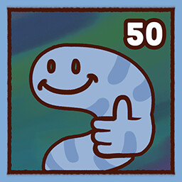 Worm Expert achievement icon for Chill & Reel