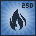THROUGH THE FIRE AND FLAMES achievement icon for SKYSAVIOR Helicopter Services