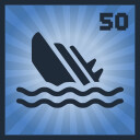 ROUGH SEAS PILOT achievement icon for SKYSAVIOR Helicopter Services