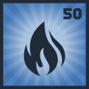 BUCKET BRIGADE achievement icon for SKYSAVIOR Helicopter Services