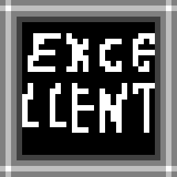 E stands for Excellent achievement icon for Towers of Scale