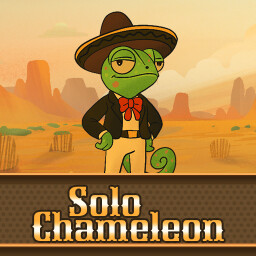 Solo chameleon achievement icon for Cats Visiting Wild West
