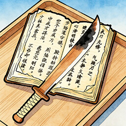 Burning wood knife achievement icon for Backpack Jianghu