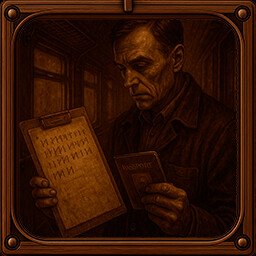 Document inspector achievement icon for Conductor: Eternal Service