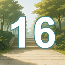 Icon for 16 level completed