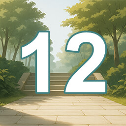 Icon for 12 level completed