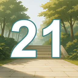Icon for 21 level completed