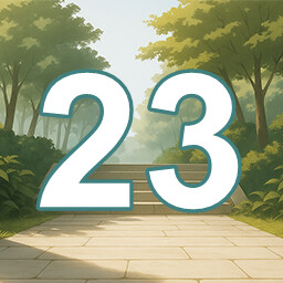 Icon for 23 level completed