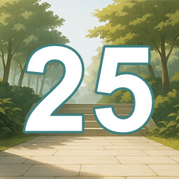 Icon for 25 level completed