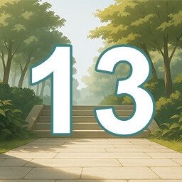 Icon for 13 level completed
