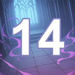 Icon for 14 level completed