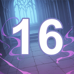 Icon for 16 level completed