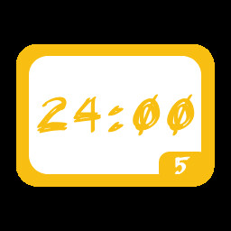 Orange Badge One Day achievement icon for TickClock