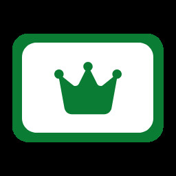 Green Badge Crown achievement icon for TickClock