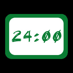 Green Badge One Day achievement icon for TickClock