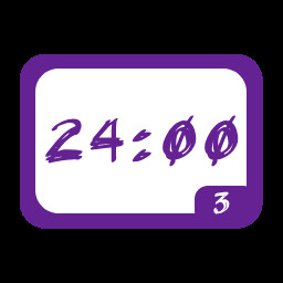 Purple Badge One Day achievement icon for TickClock