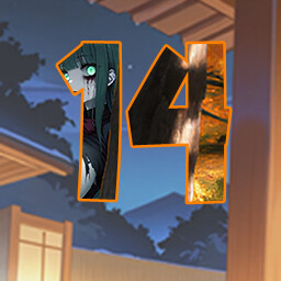 Icon for 14 level completed