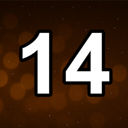 Icon for 14 level completed