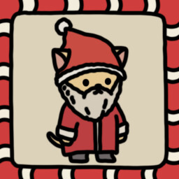 Icon for The cat in Santa's costume