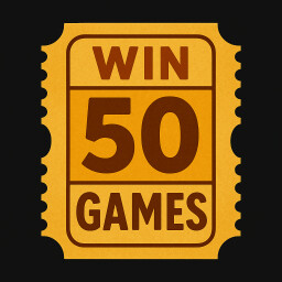 Icon for Win 50 games