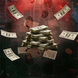Pour money in.