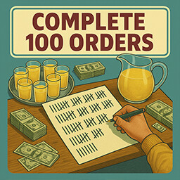 Triple-Digit Seller achievement icon for I Sell Lemonade: Prologue