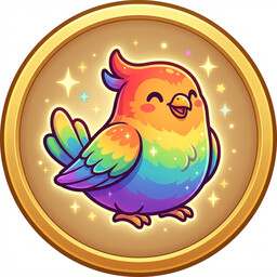 Rainbow Collector achievement icon for Aviarium