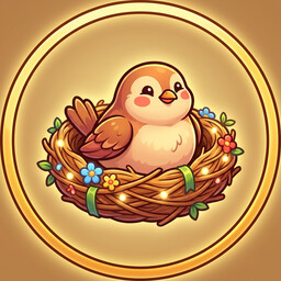 Cozy Nest achievement icon for Aviarium