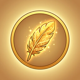 Golden Feather achievement icon for Aviarium