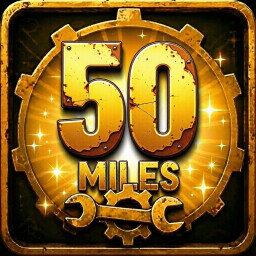 Going the Distance! 50 Miles achievement icon for Nightmare Drive