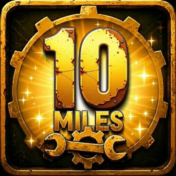 Going the Distance! 10 Miles achievement icon for Nightmare Drive