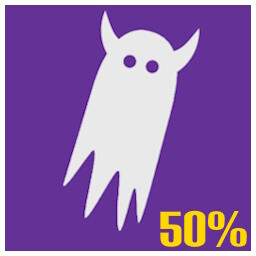 Jumboo Hunter achievement icon for A game about sucking (up ghosts with a Vacuum)