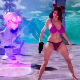 Icon for Puts on the beach skin for the first time