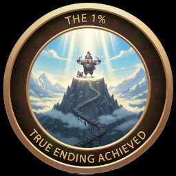 The 1% achievement icon for KOOO TO JUMP!