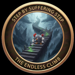 Step by Suffering Step achievement icon for KOOO TO JUMP!