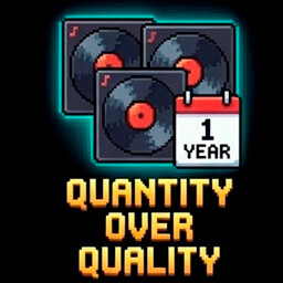Quantity Over Quality achievement icon for Streaming Race