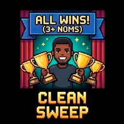 Clean Sweep achievement icon for Streaming Race