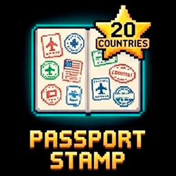 Passport Stamp achievement icon for Streaming Race