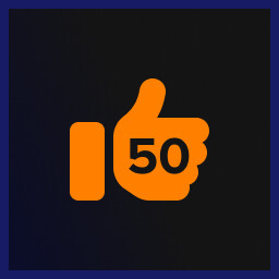 Fifty Likes achievement icon for Mouse X